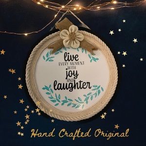 Wall Art - Live Every Moment With Joy & Laughter